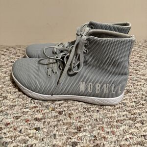 NOBULL Out Hightop Training Sneakers Shoes Gray- Women’s Size 8 (men’s 6.5)